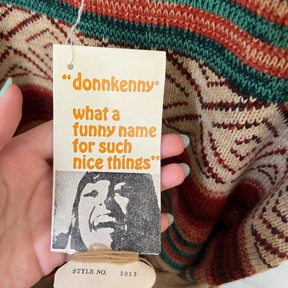 Vintage Aztec Donkenny Knit Pullover L - Picture 4 of 5